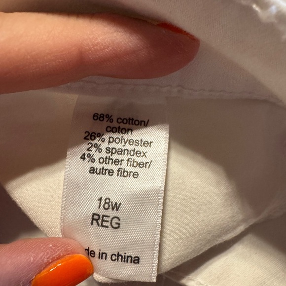 Maurices Women Size 18W White Skinny Jeans Smooth Denim - Picture 6 of 9